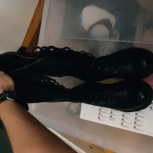 New look lace up boots. Wore maybe ones, man made upper
